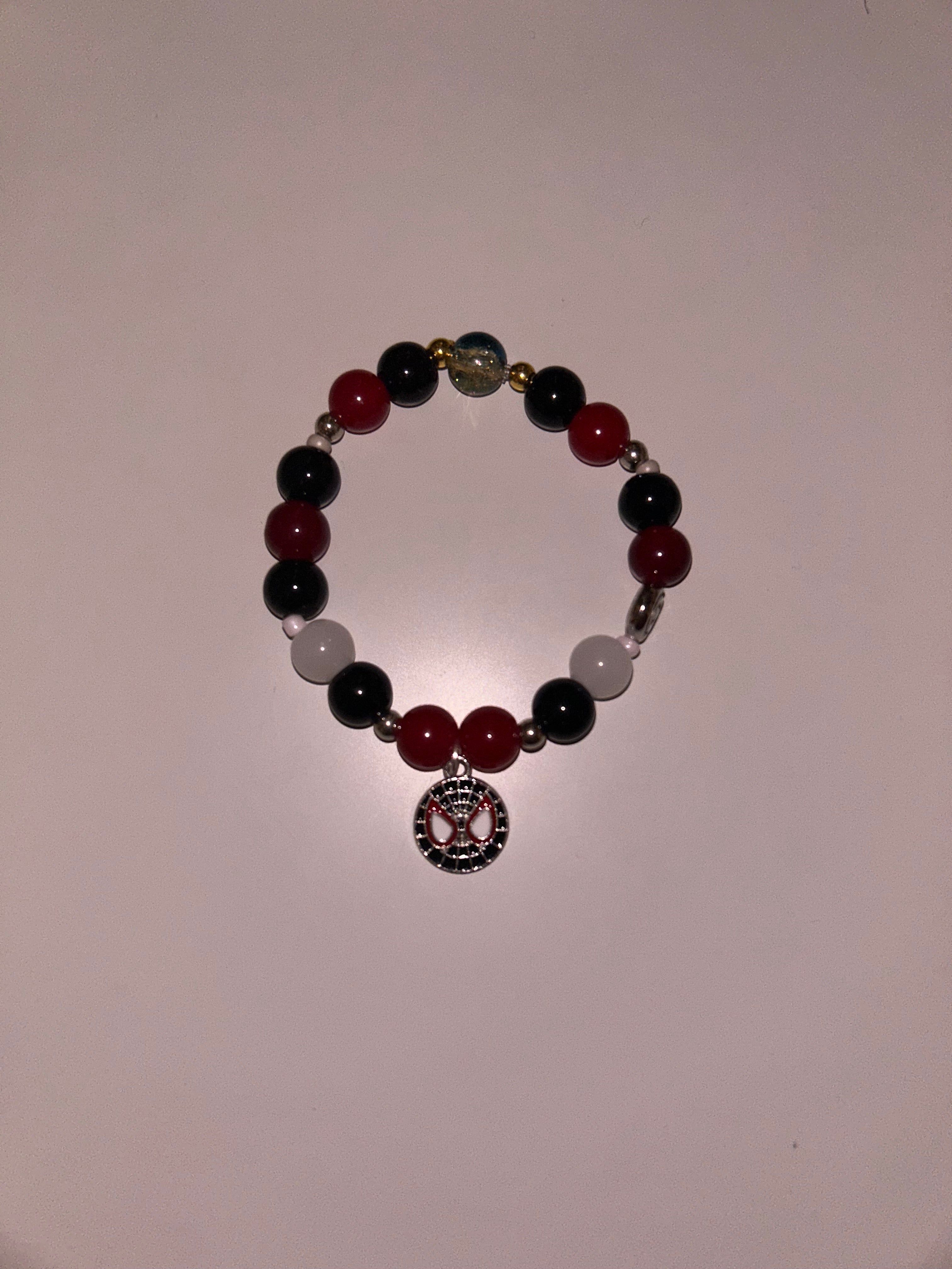 Miles Morales Spider-Man marvel inspired handmade bracelet