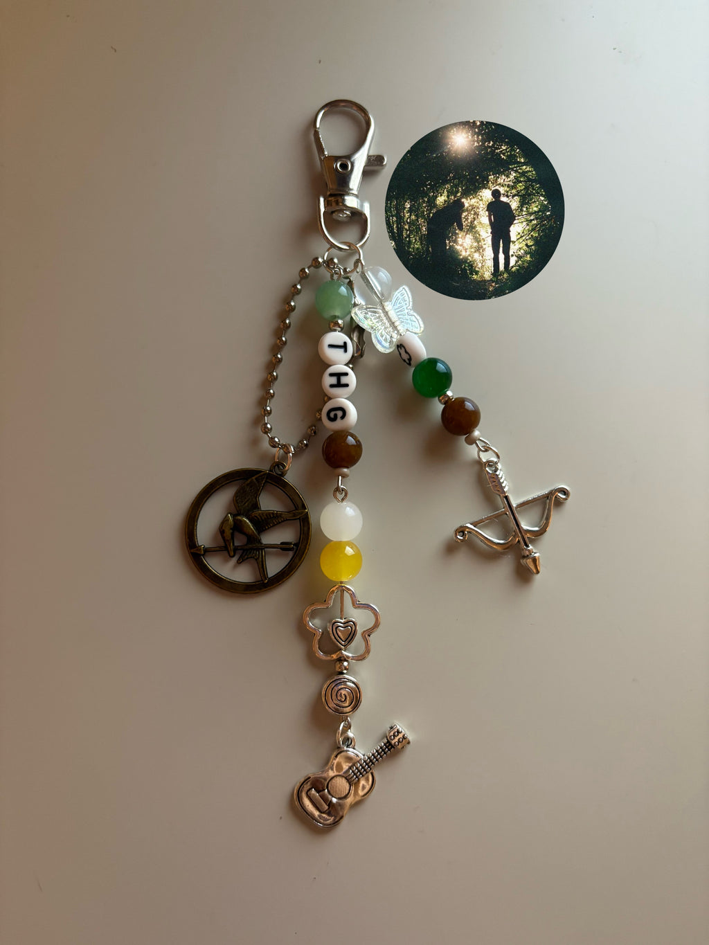 The Hunger Games inspired handmade keychain