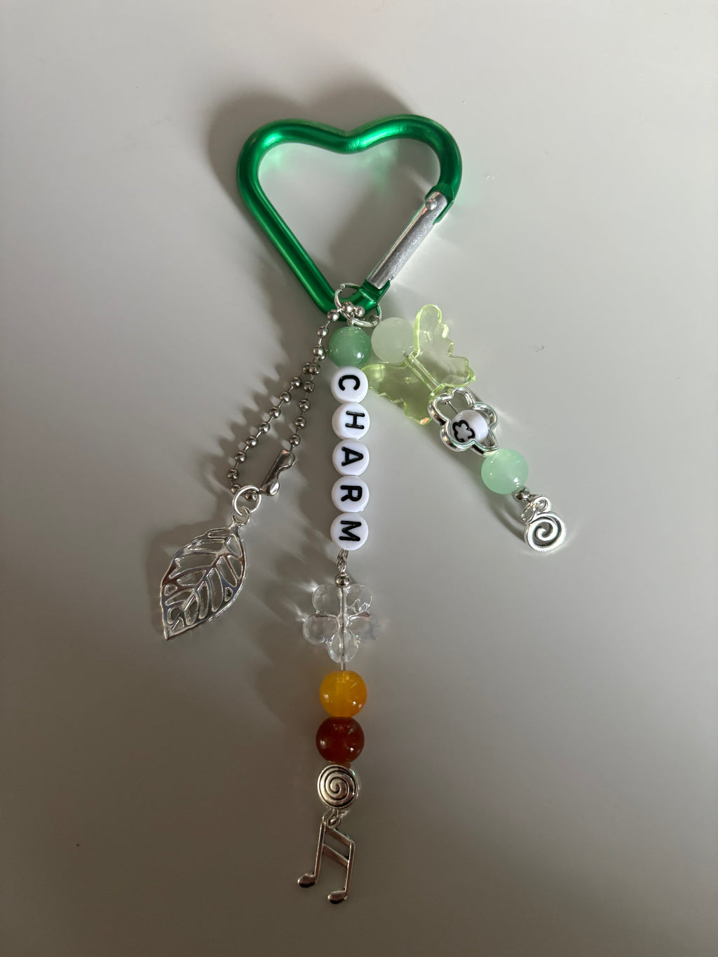 Claire Charm music album inspired handmade keychain carabiner