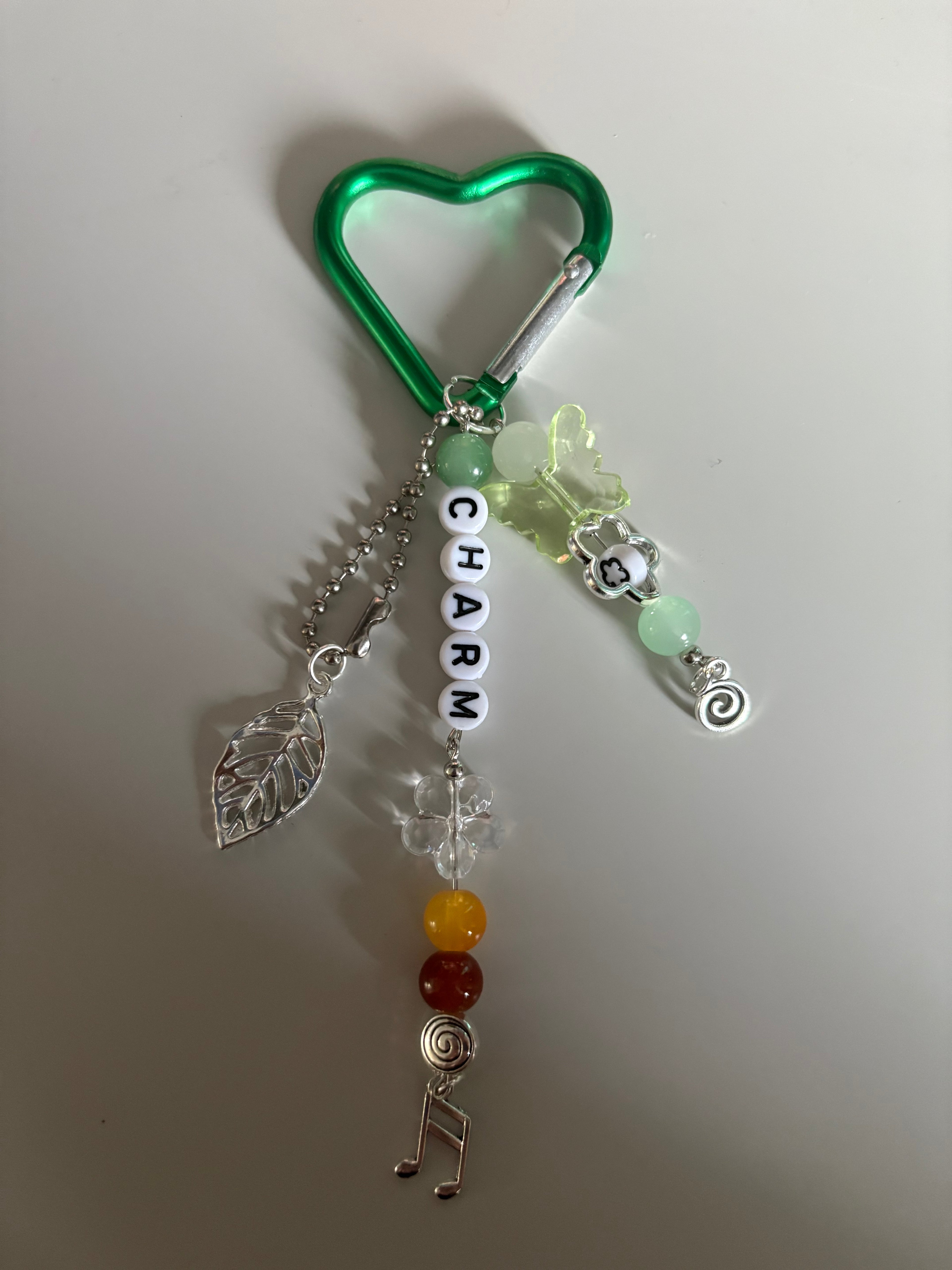 Claire Charm music album inspired handmade keychain carabiner