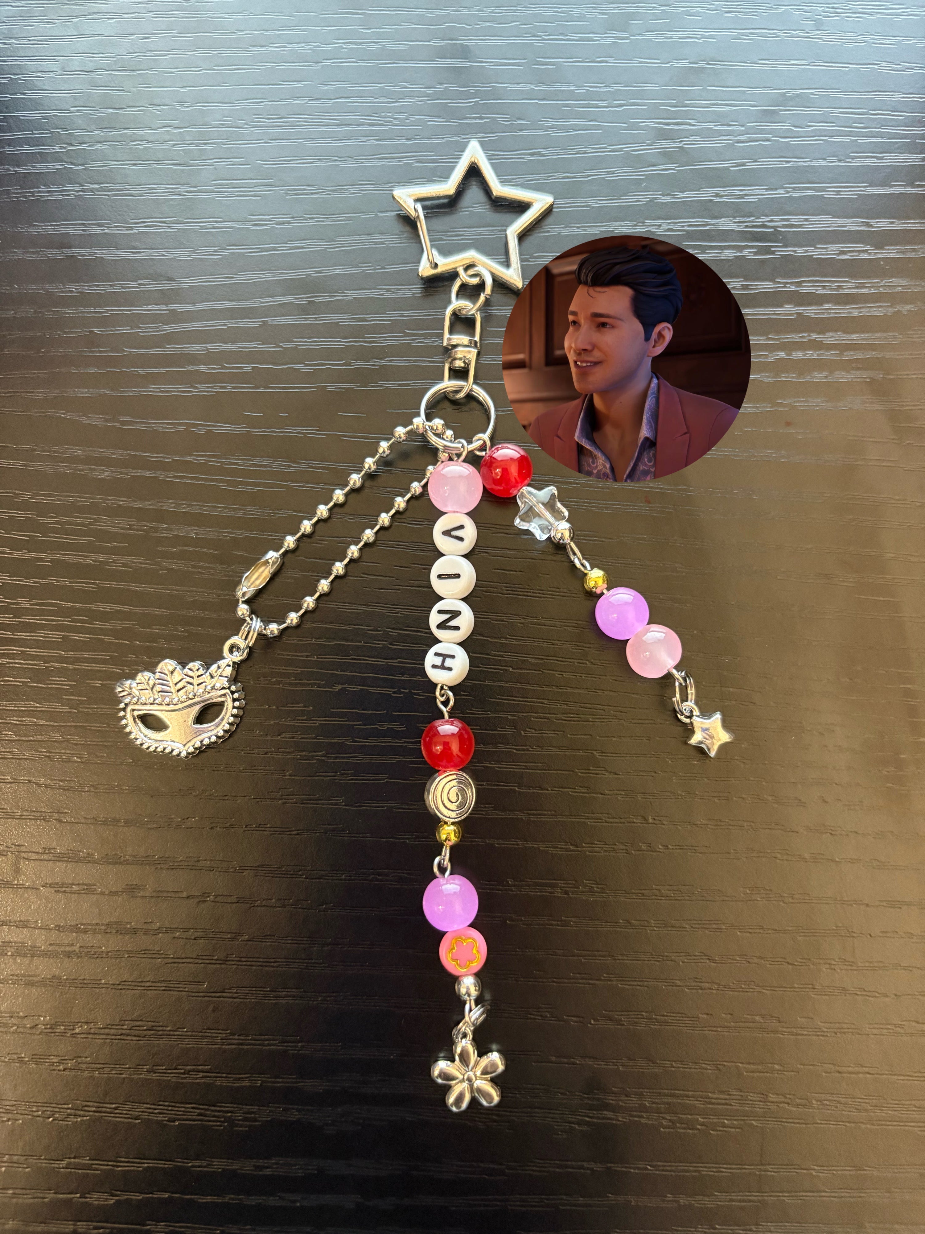 Amanda, Vinh, Reggie inspired custom handmade keychains