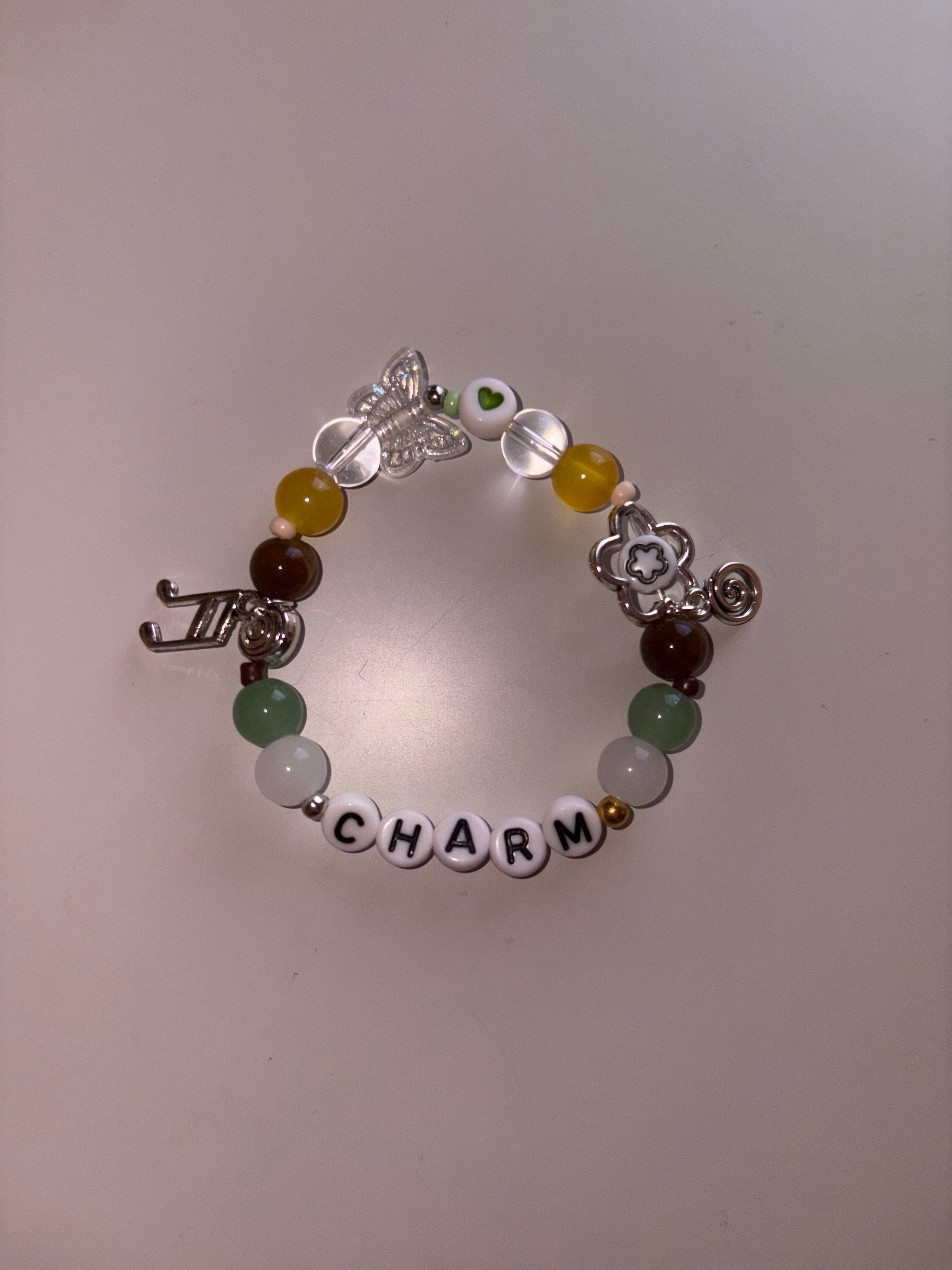 Clairo Charm inspired handmade bracelet
