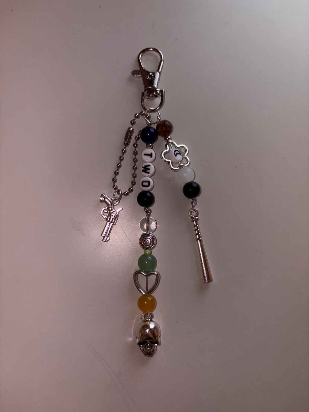 The Walking Dead Telltale video game inspired handmade keychain