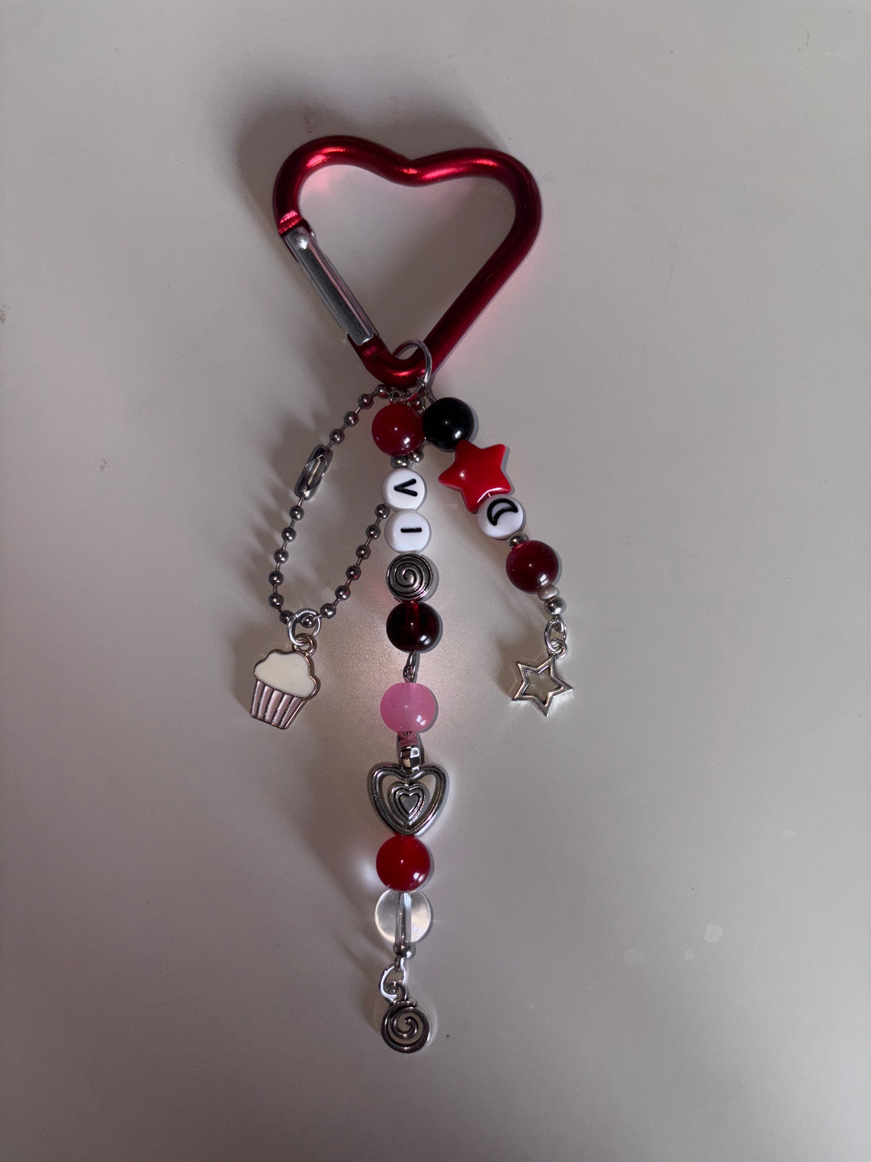 Vi Arcane and League of Legends inspired handmade keychain carabiner