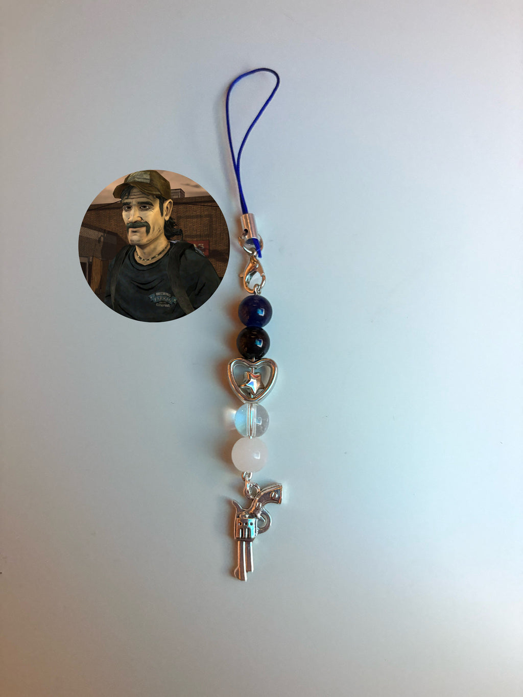 Kenny The Walking Dead video game inspired handmade phone charm