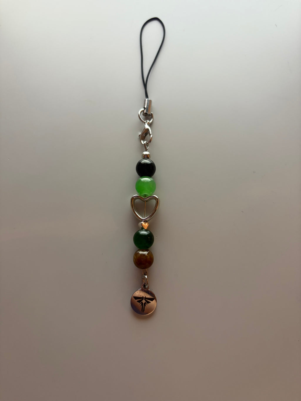 Last of us inspired handmade beaded phone charm
