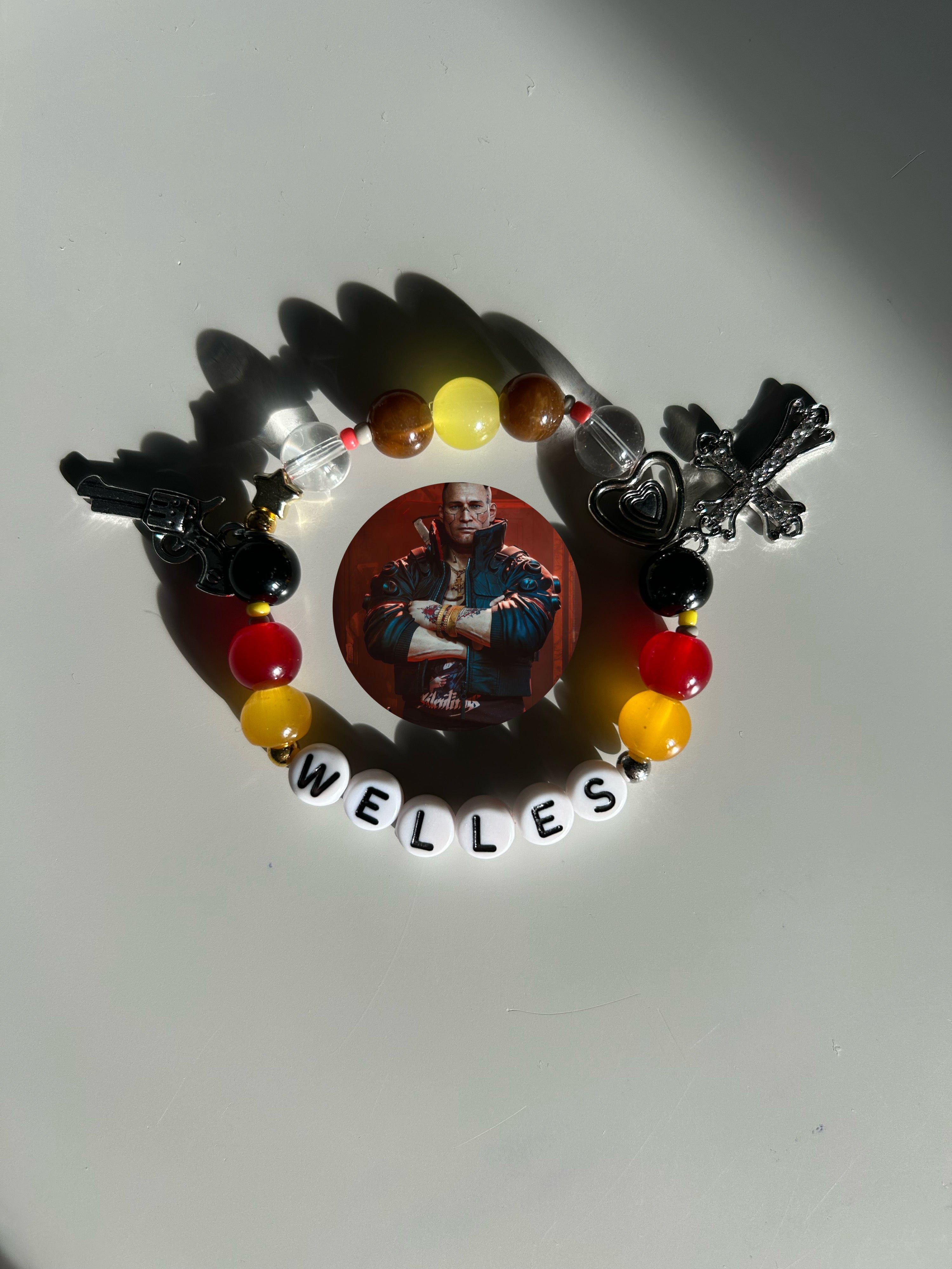 Jackie Welles Cyberpunk 2077 inspired handmade bracelet