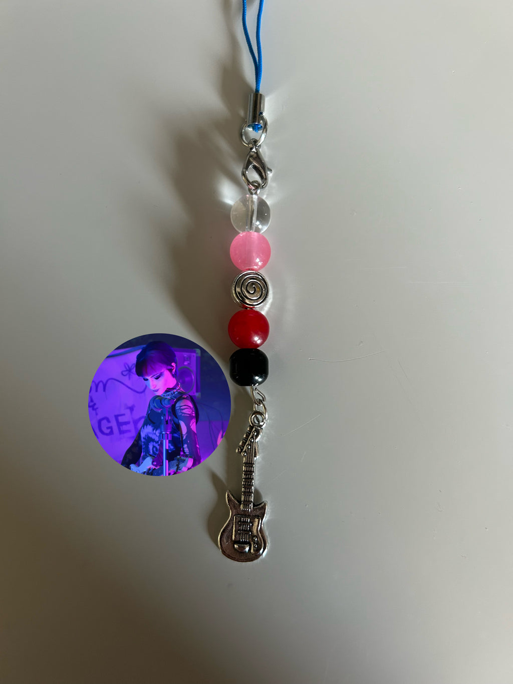 Nora Lost Records Bloom and Rage inspired handmade phone charm