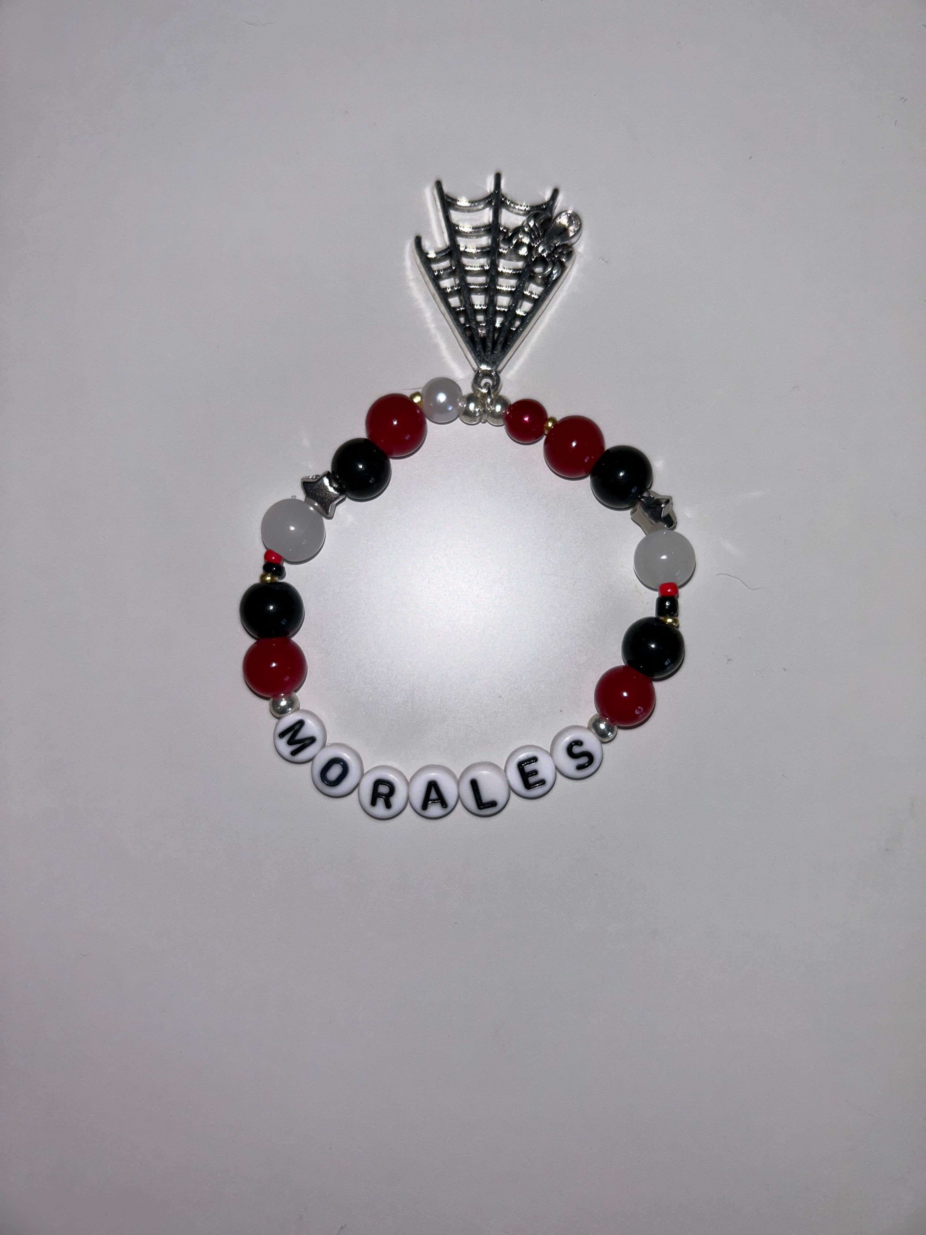 Miles Morales Spider-Man inspired handmade bracelet