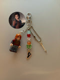 Young Ellie last of us Williams video game inspired handmade minifigure small keychain