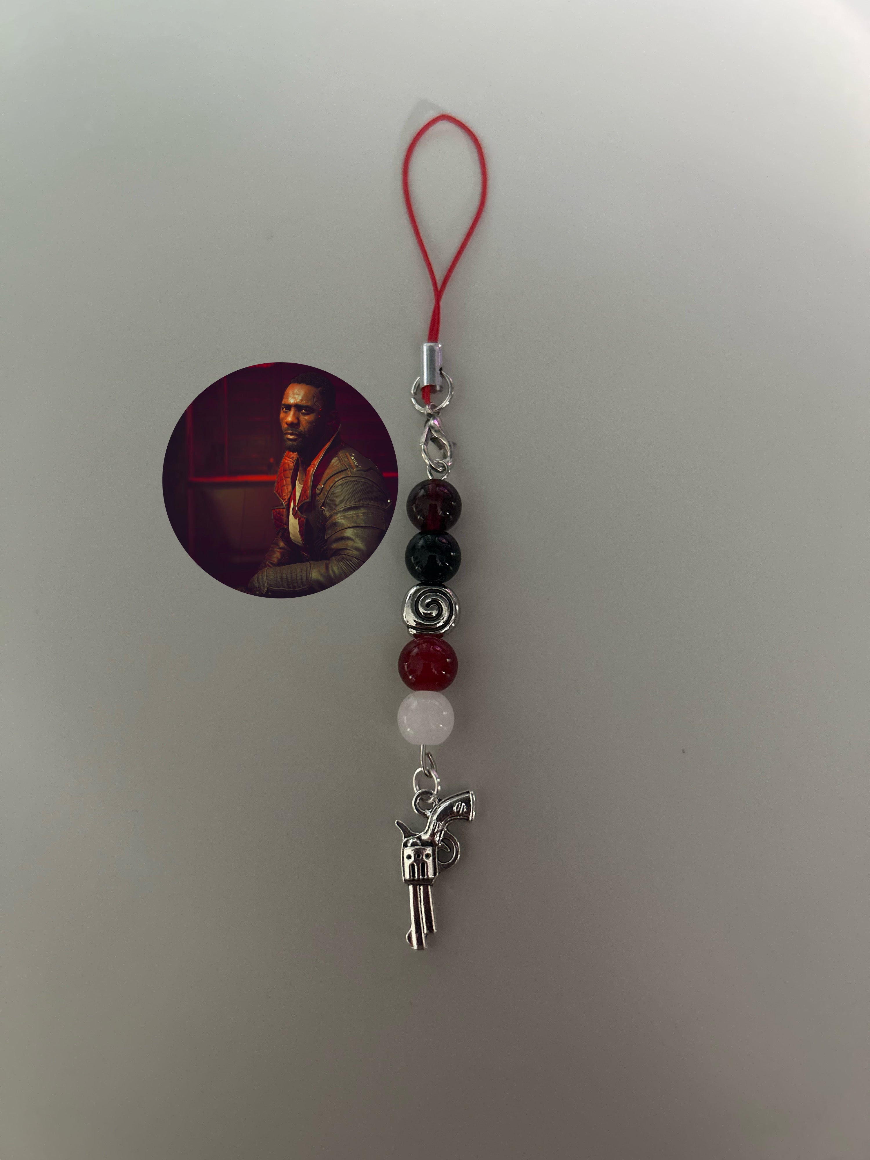 Solomon Reed Cyberpunk 2077 inspired handmade phone charm