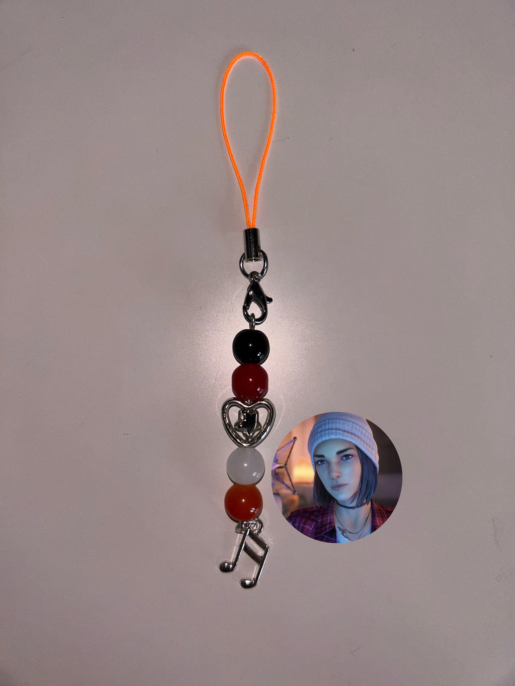 Steph Gingrich Life Is Strange True Colours inspired handmade phone charm