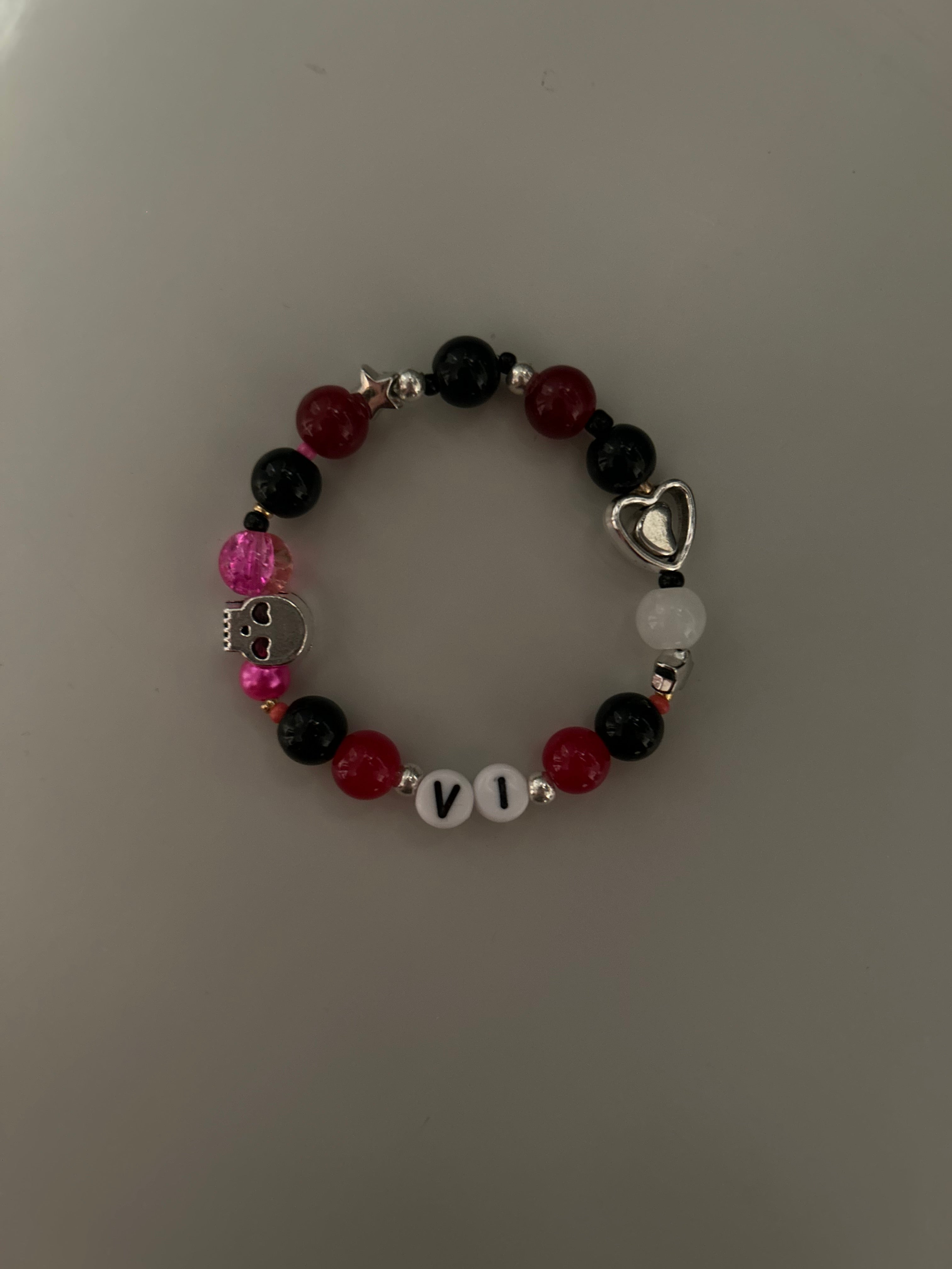 ‘Oil Slick’ Vi Arcane and League of Legends inspired handmade bracelet