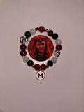 Scarlet Witch Wanda Maximoff inspired handmade bracelet