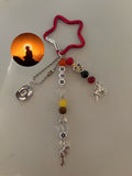 Cowboy outlaw video game inspired handmade keychain