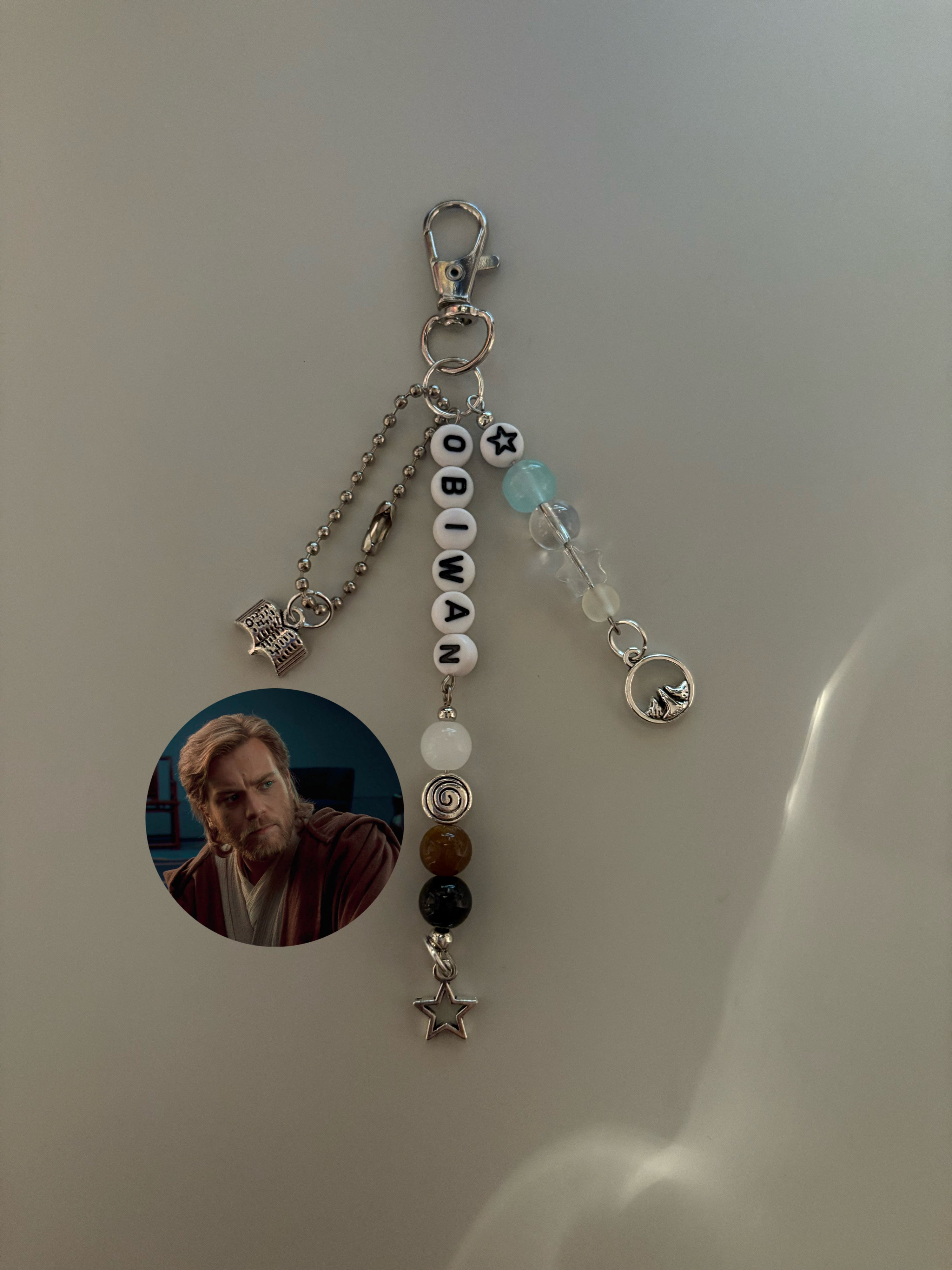 Obi-Wan Kenobi Star Wars inspired handmade keychain