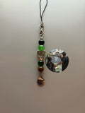 Last of us inspired handmade beaded phone charm