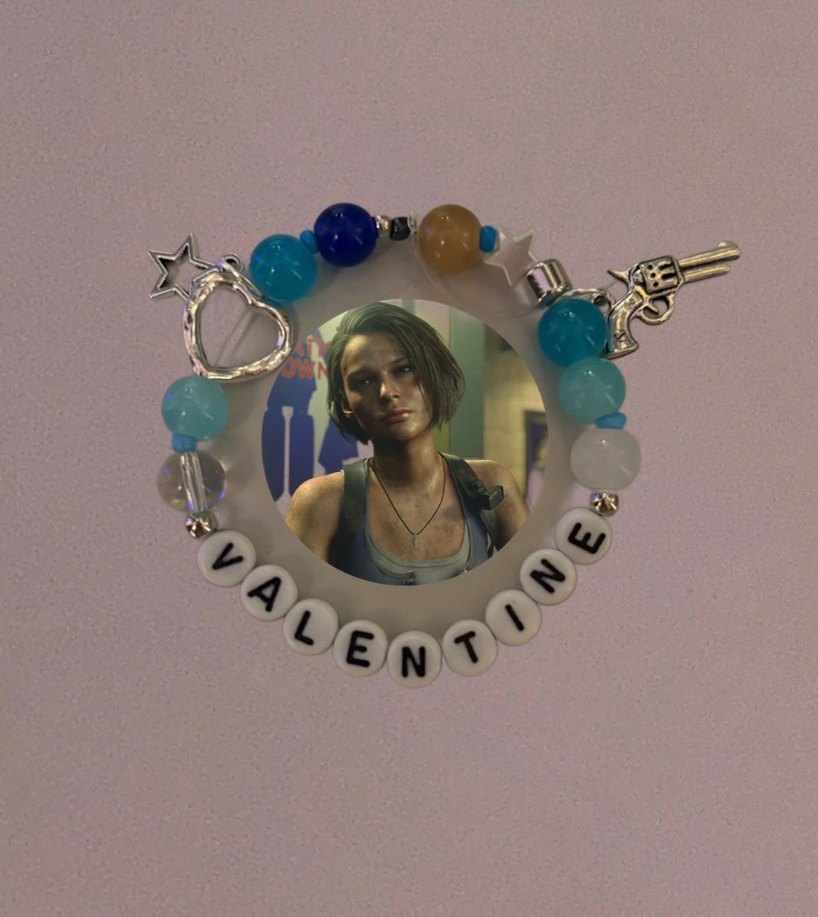 Jill Valentine Resident Evil inspired handmade bracelet