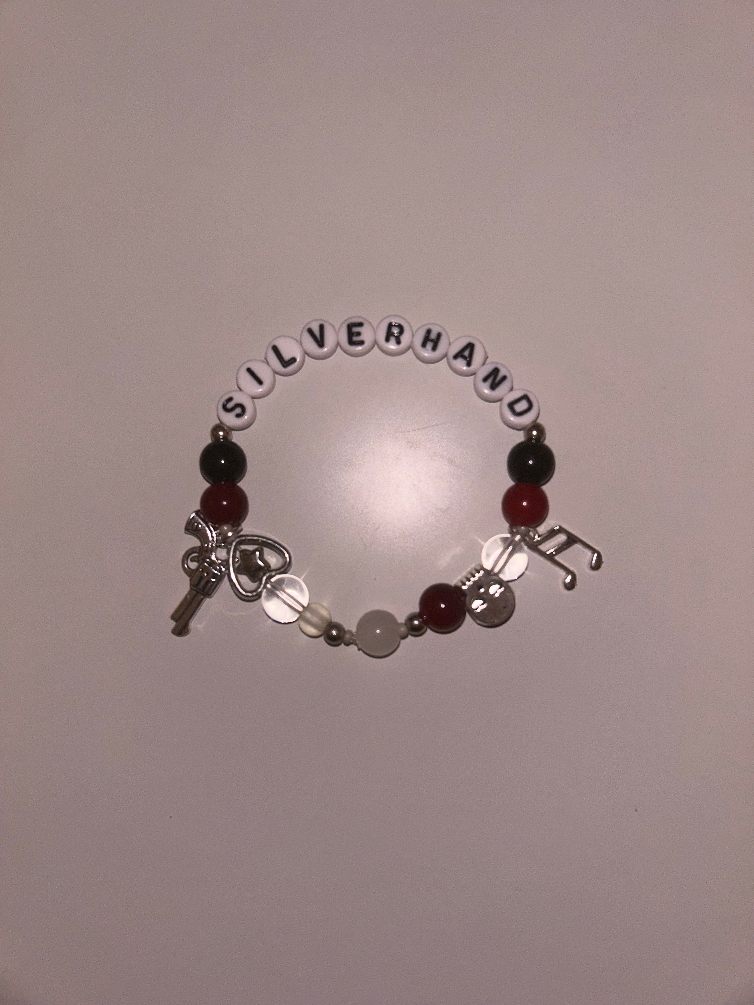 Johnny Silverhand Cyberpunk 2077 inspired handmade bracelet