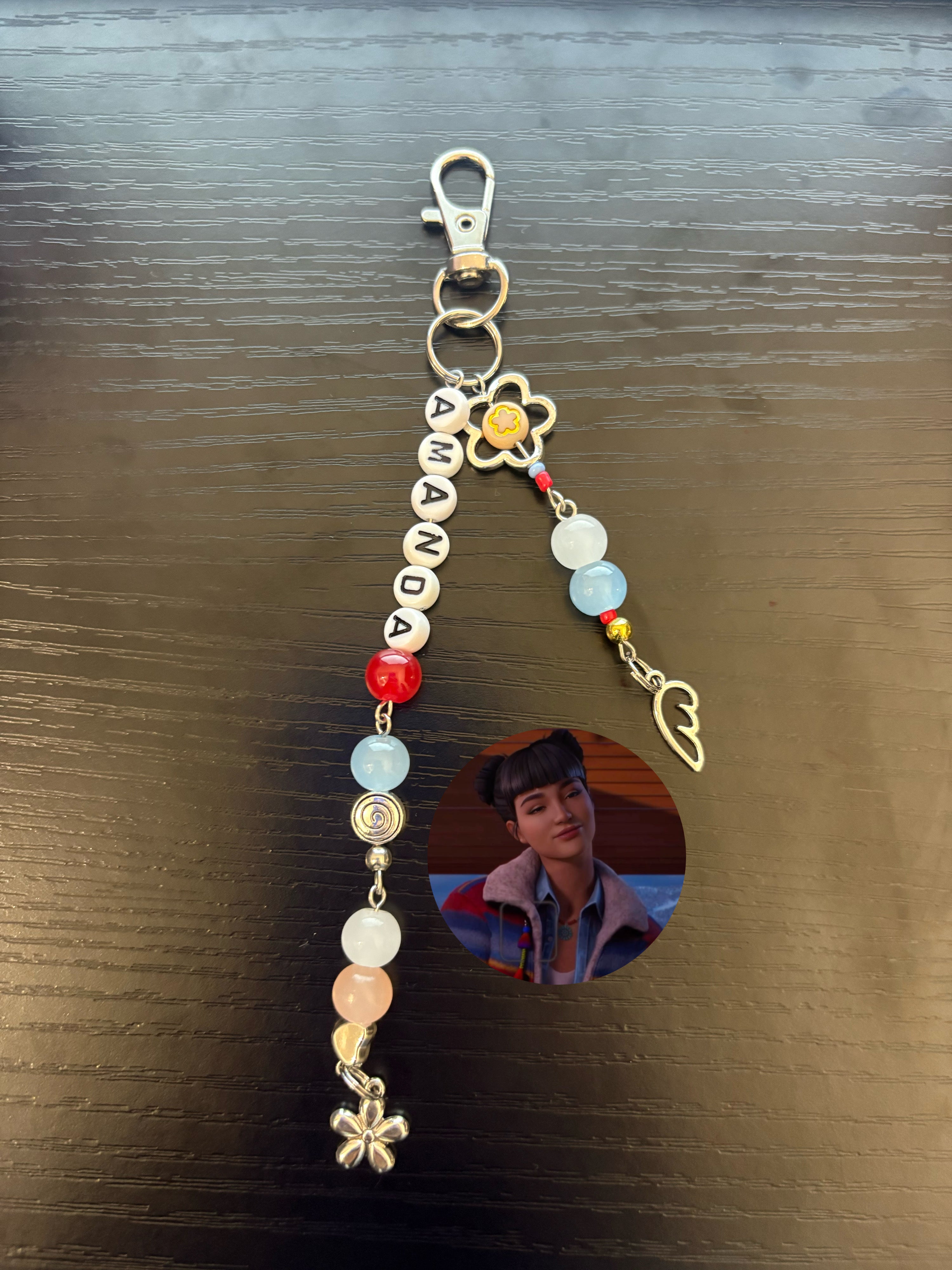 Amanda, Vinh, Reggie inspired custom handmade keychains