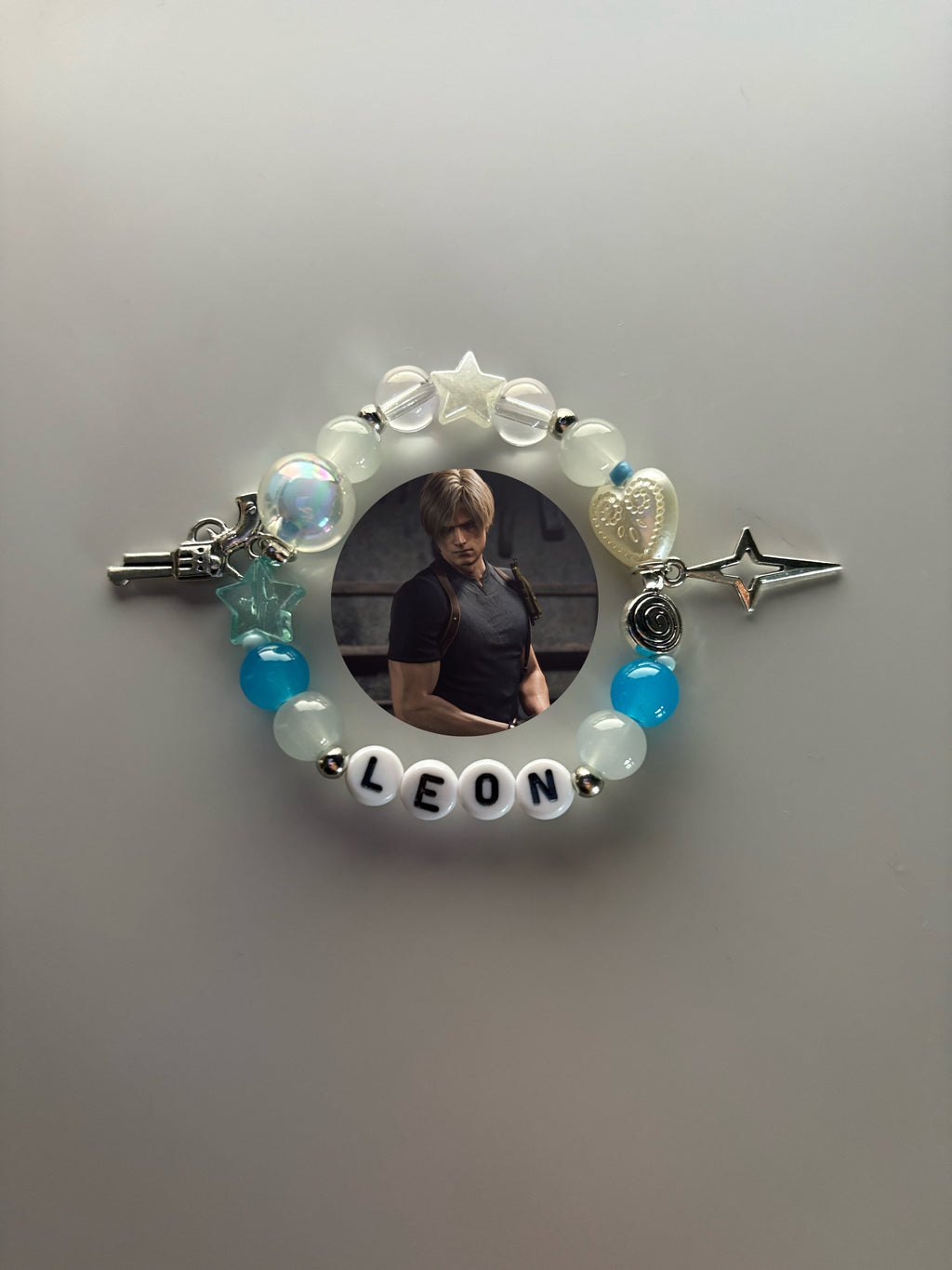 Leon character inspired handmade bracelet