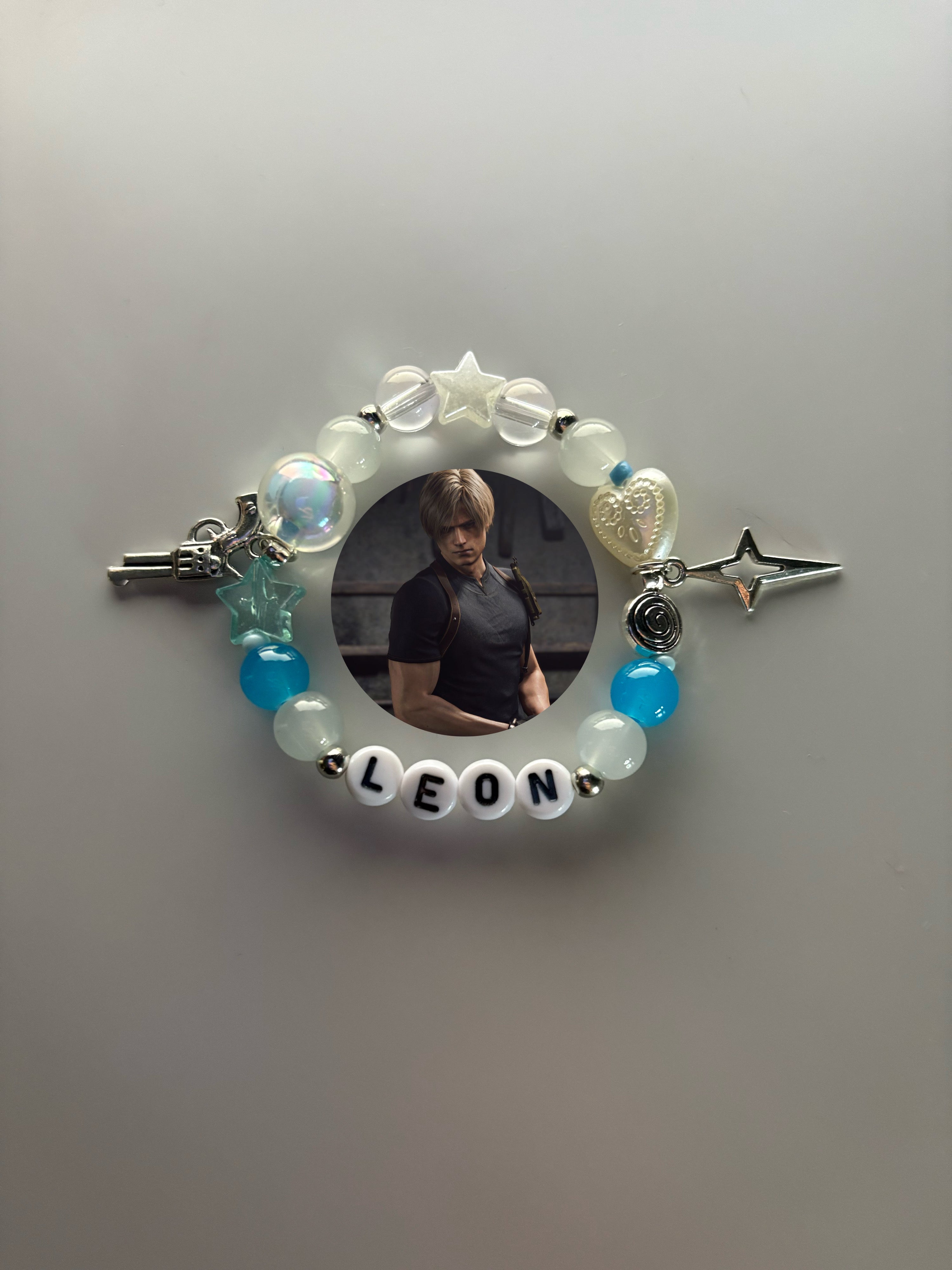 Leon character inspired handmade bracelet