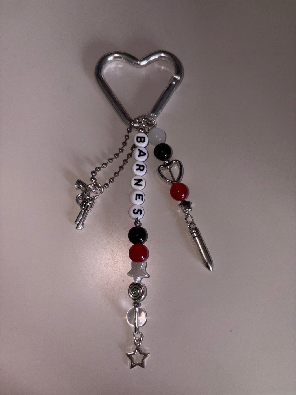 Bucky Barnes The Winter Soldier inspired handmade keychain carabiner
