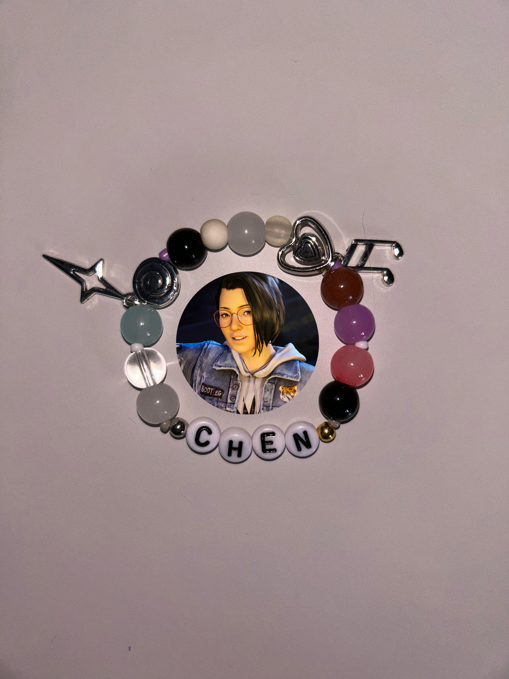 Alex Chen Life Is Strange True colours inspired handmade bracelet