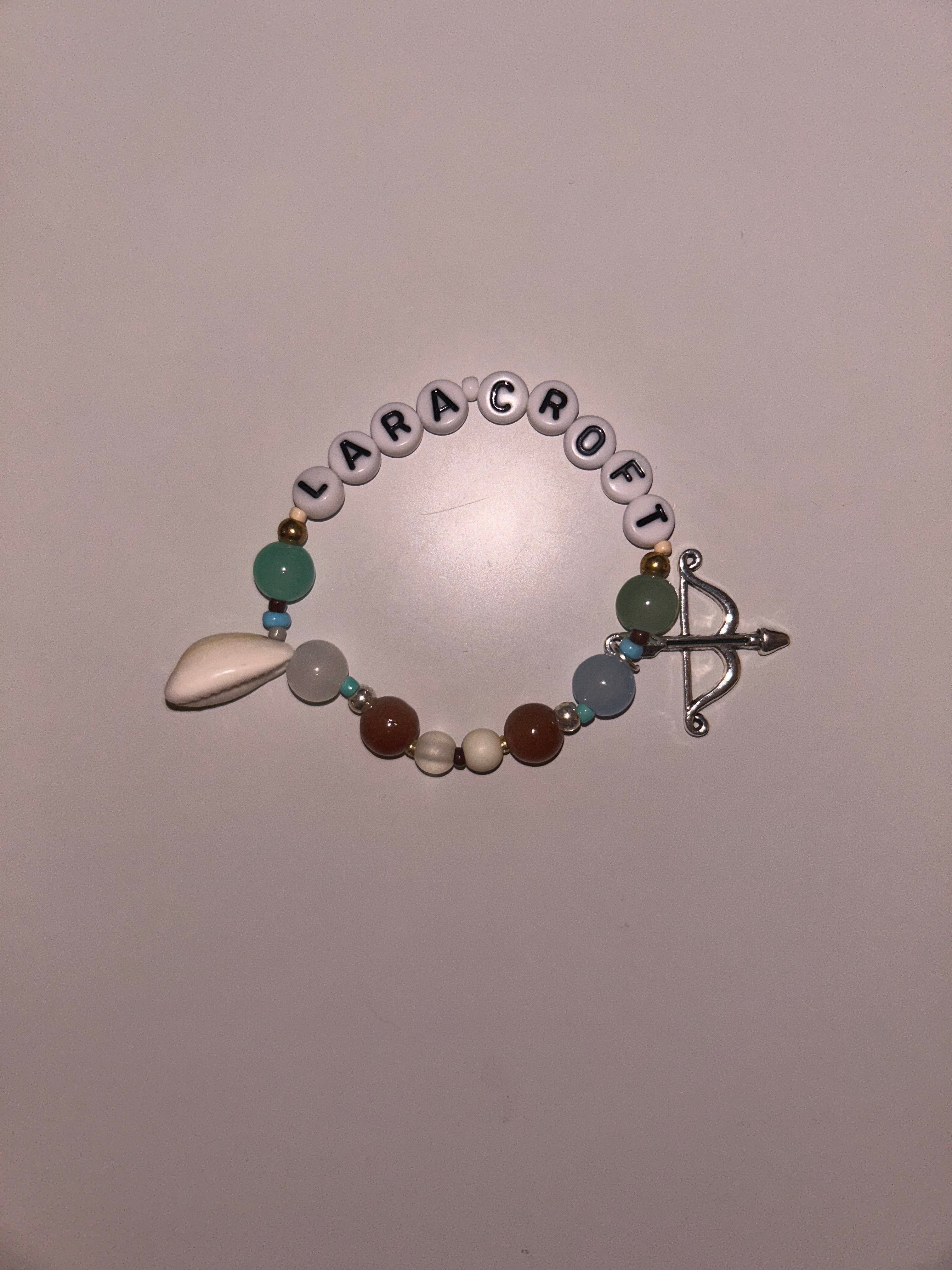 Lara Croft Tomb Raider inspired handmade bracelet