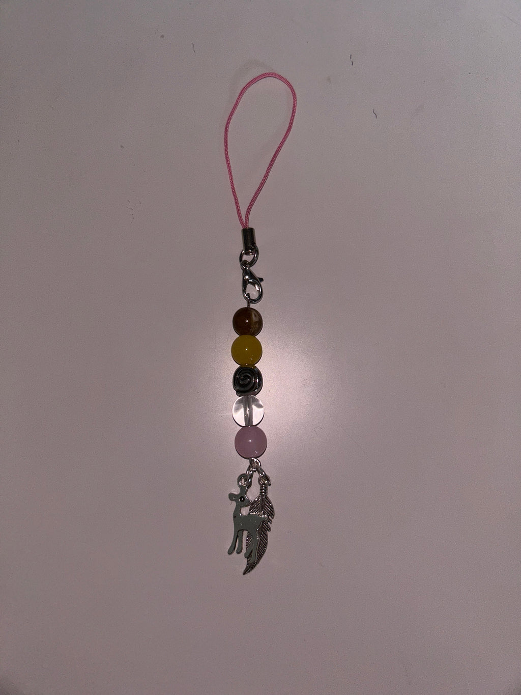 Lottie Matthew’s Yellowjackets inspired handmade phone charm