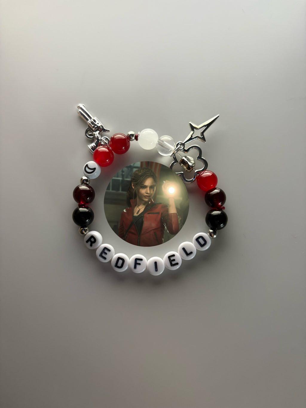 Claire Redfield Resident Evil inspired handmade bracelet