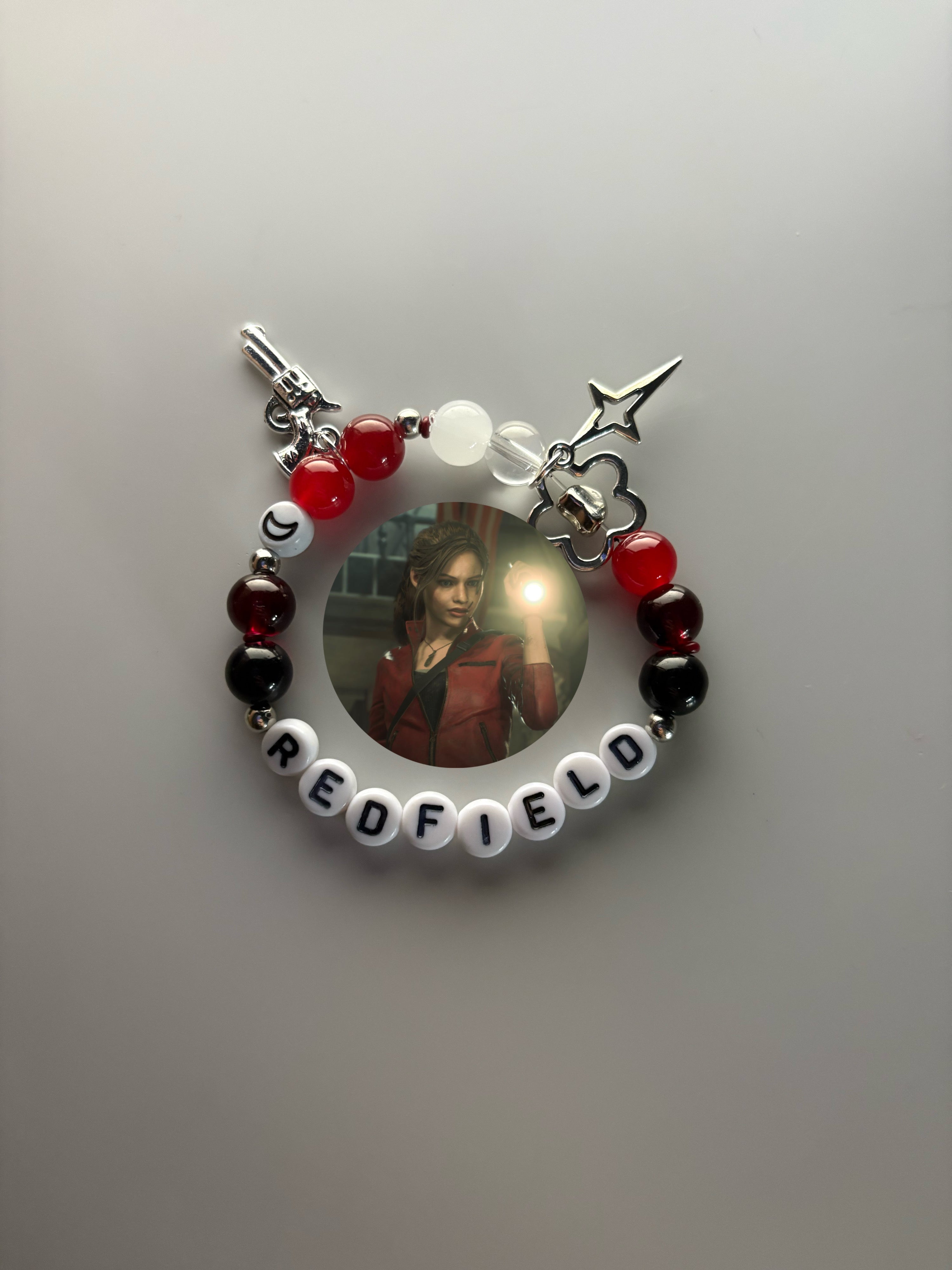 Claire Redfield Resident Evil inspired handmade bracelet