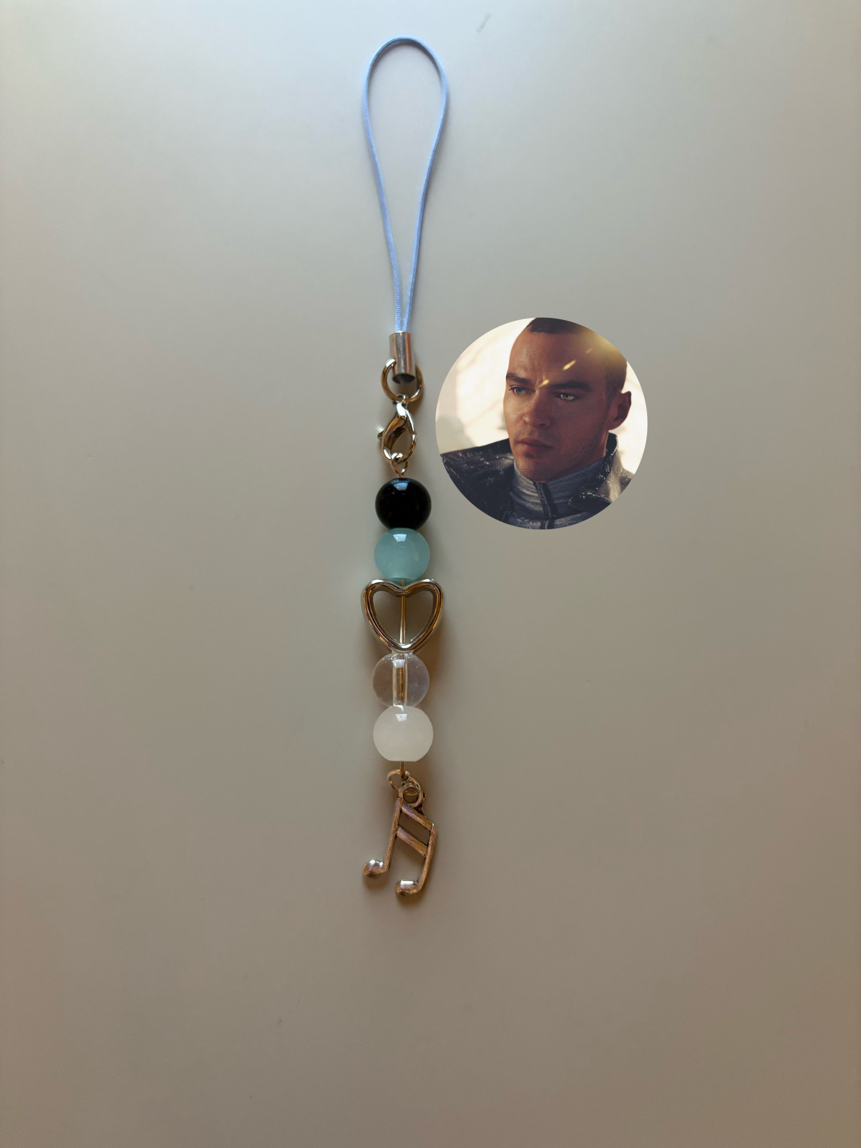 Markus Detroit Become Human inspired handmade phone charm