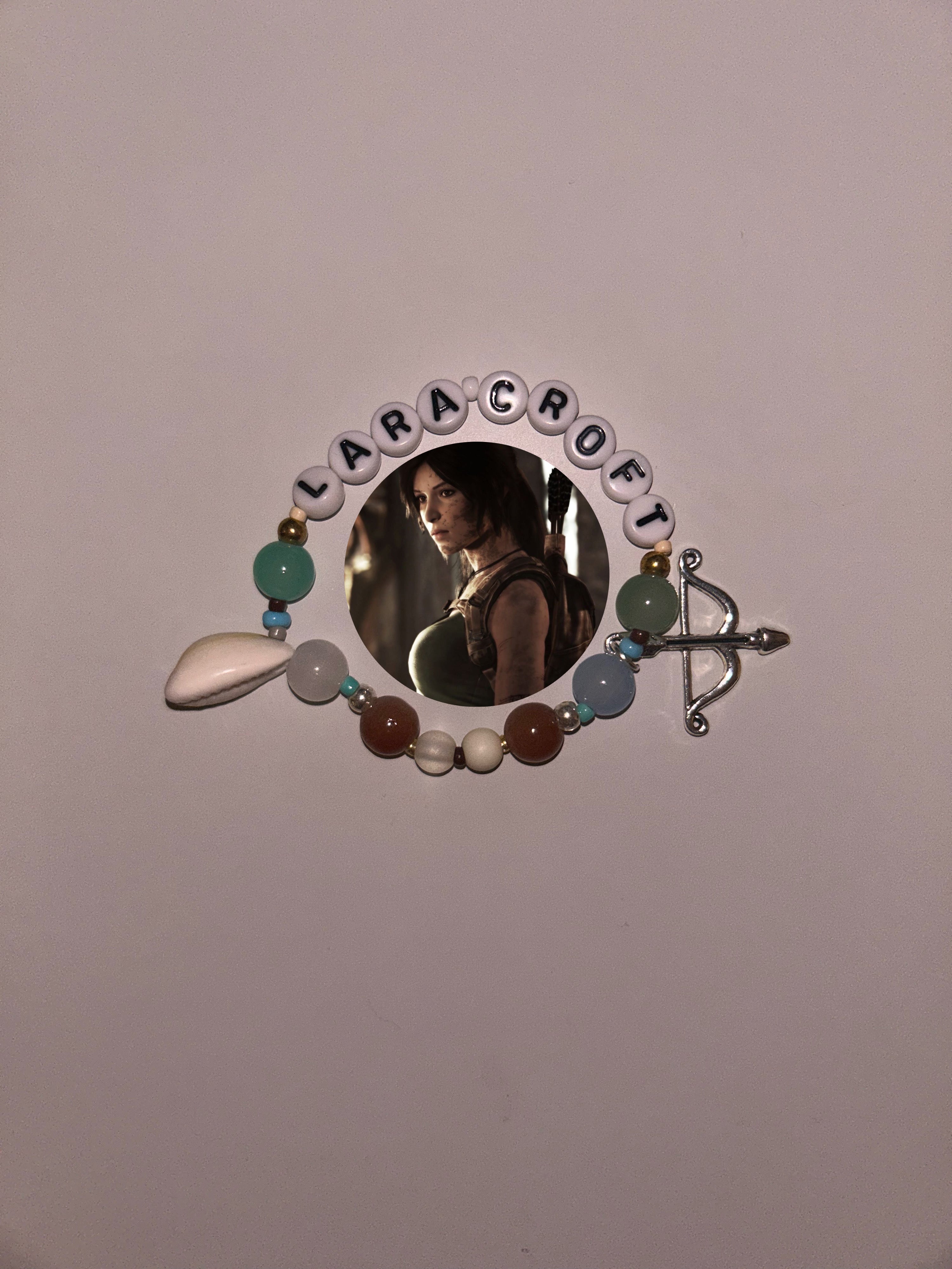 Lara Croft Tomb Raider inspired handmade bracelet