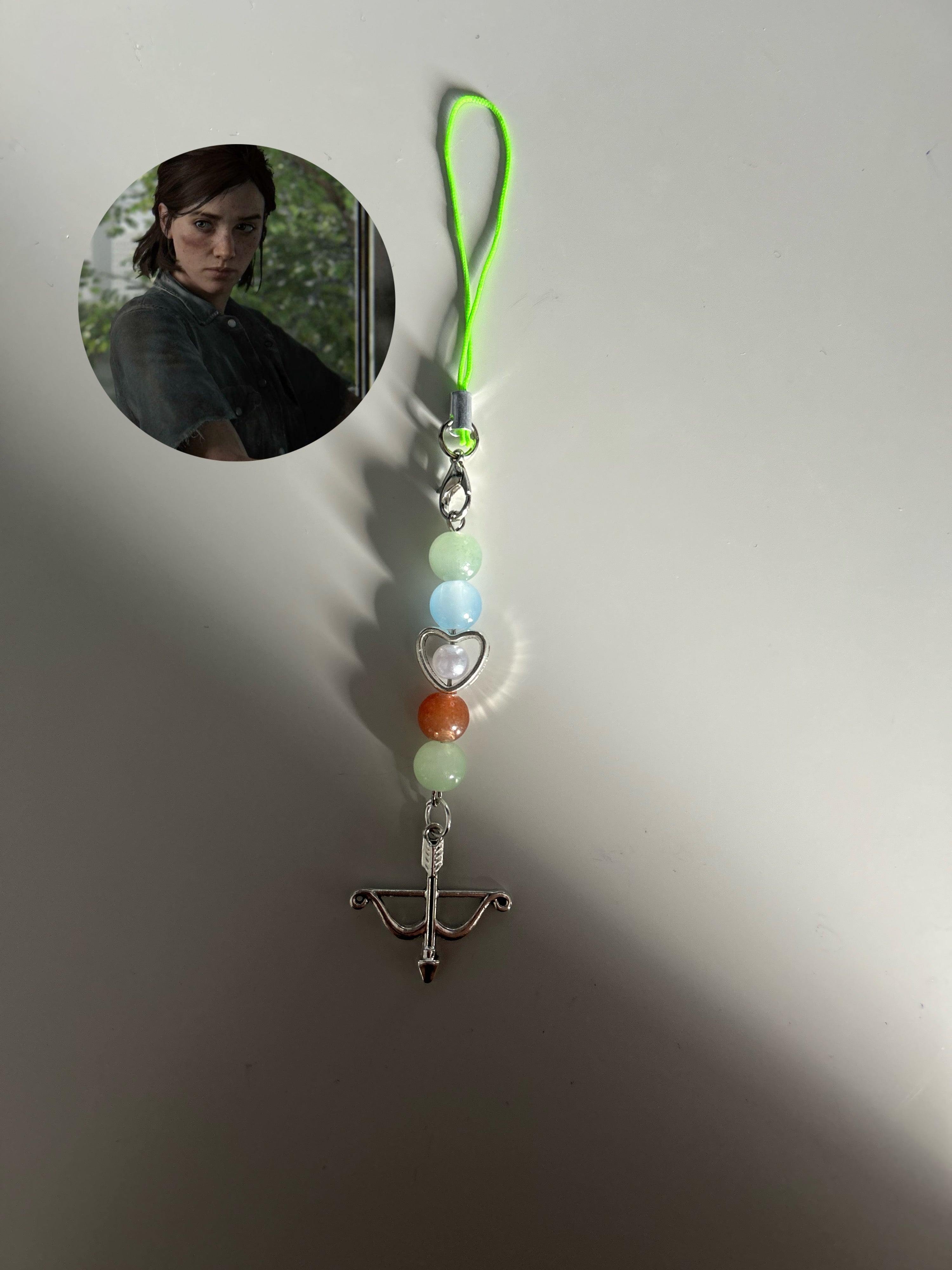 Ellie Williams inspired handmade phone charm