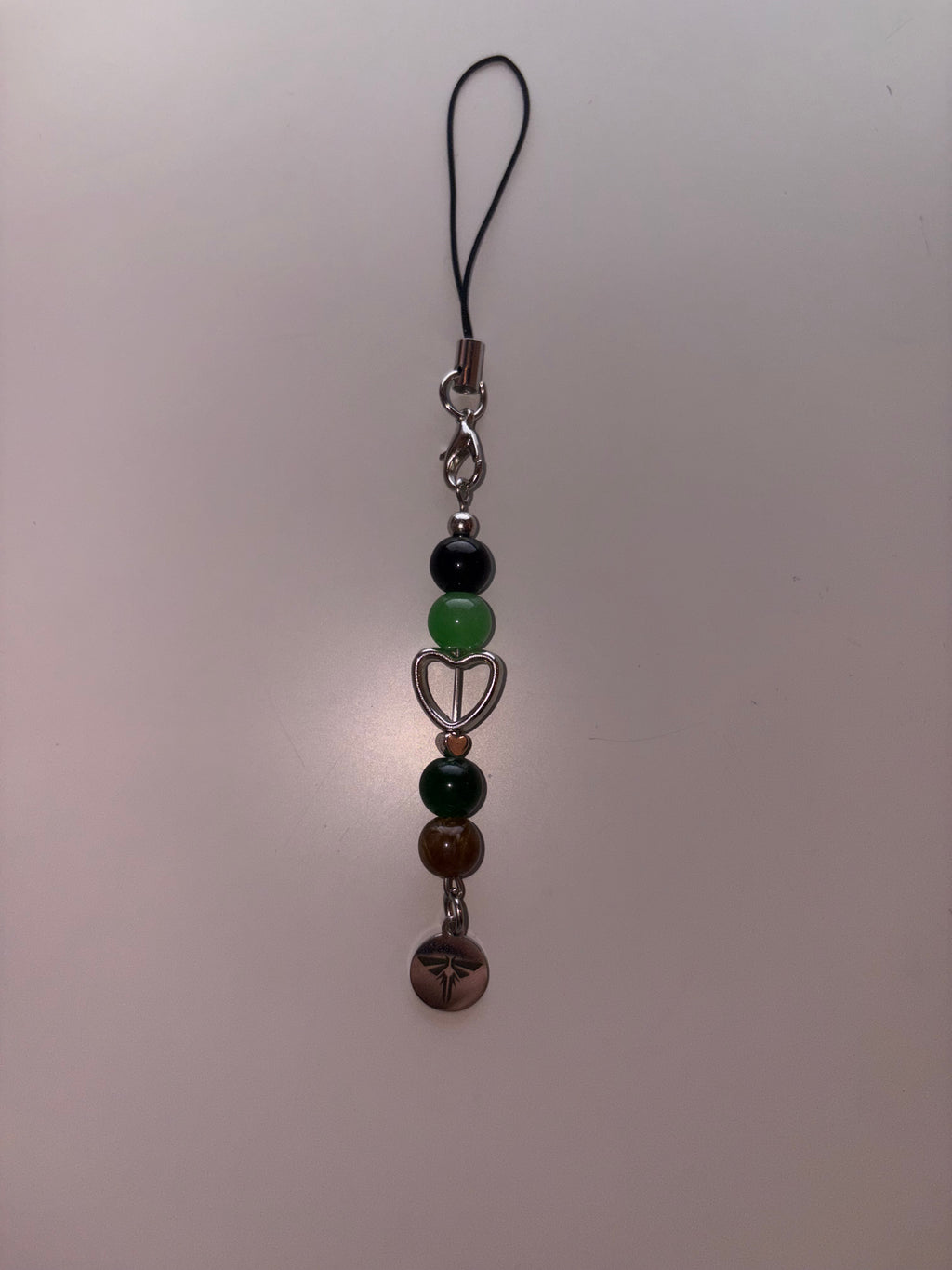 Last of us inspired handmade beaded phone charm