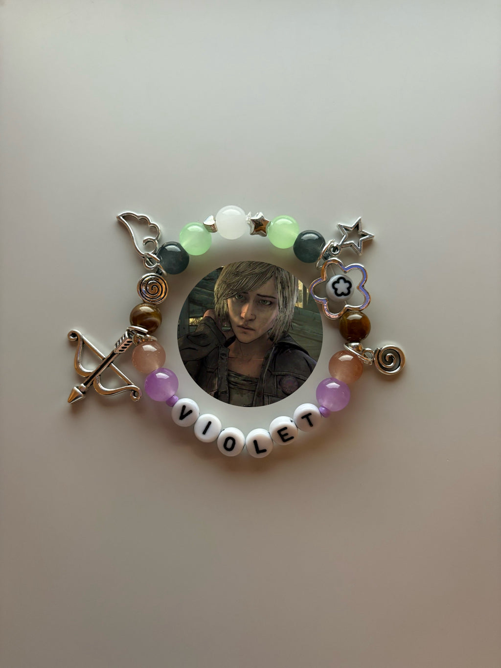 Violet The Walking Dead Game inspired handmade bracelet custom