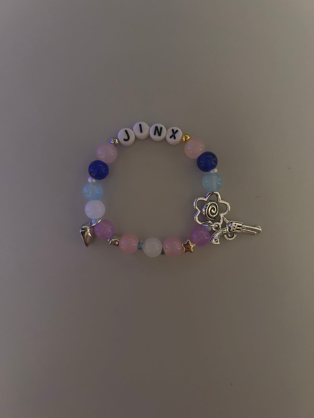 Jinx and Ekko Timebomb Arcane and League of Legends inspired handmade bracelet set