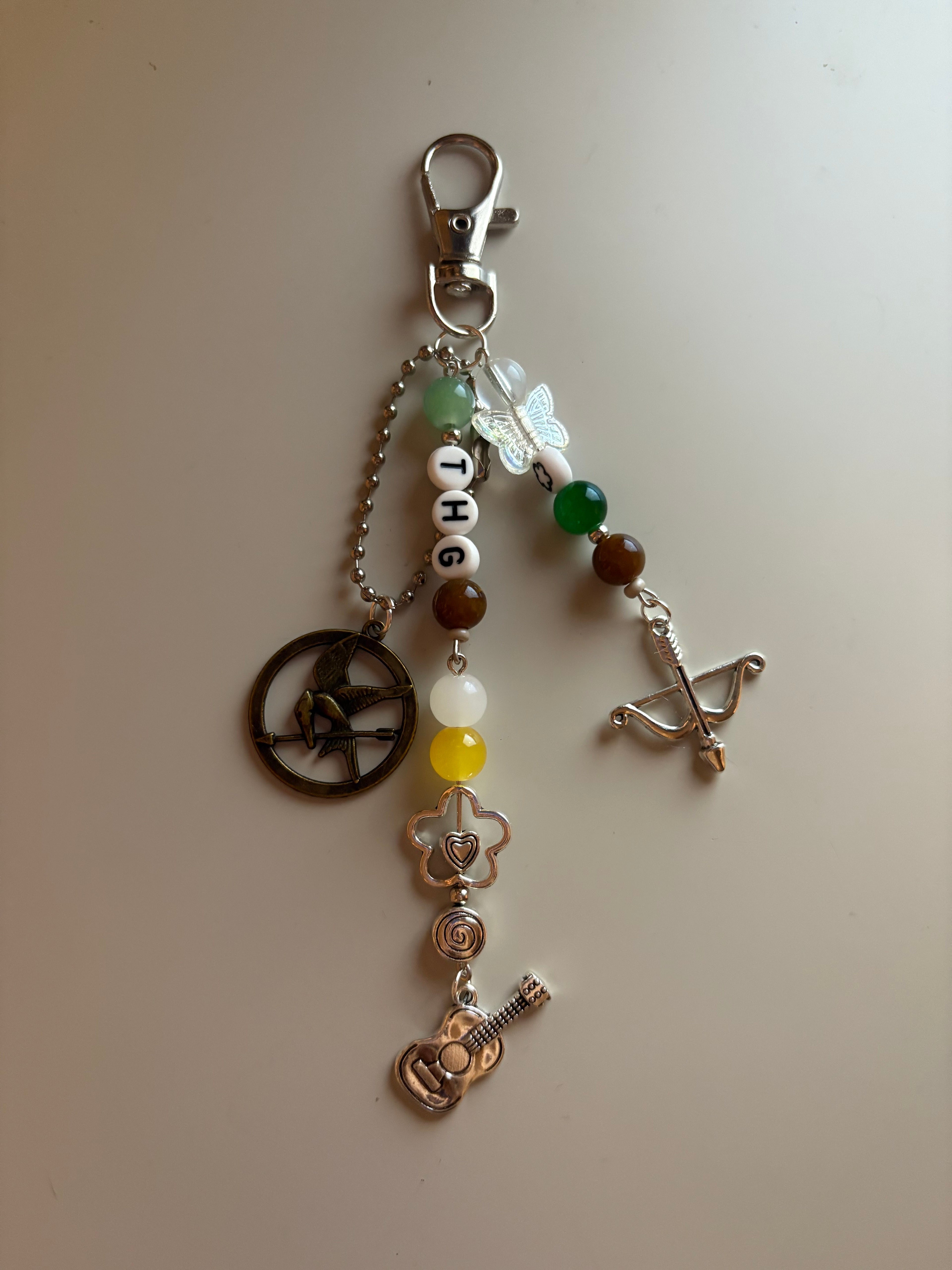 The Hunger Games inspired handmade keychain