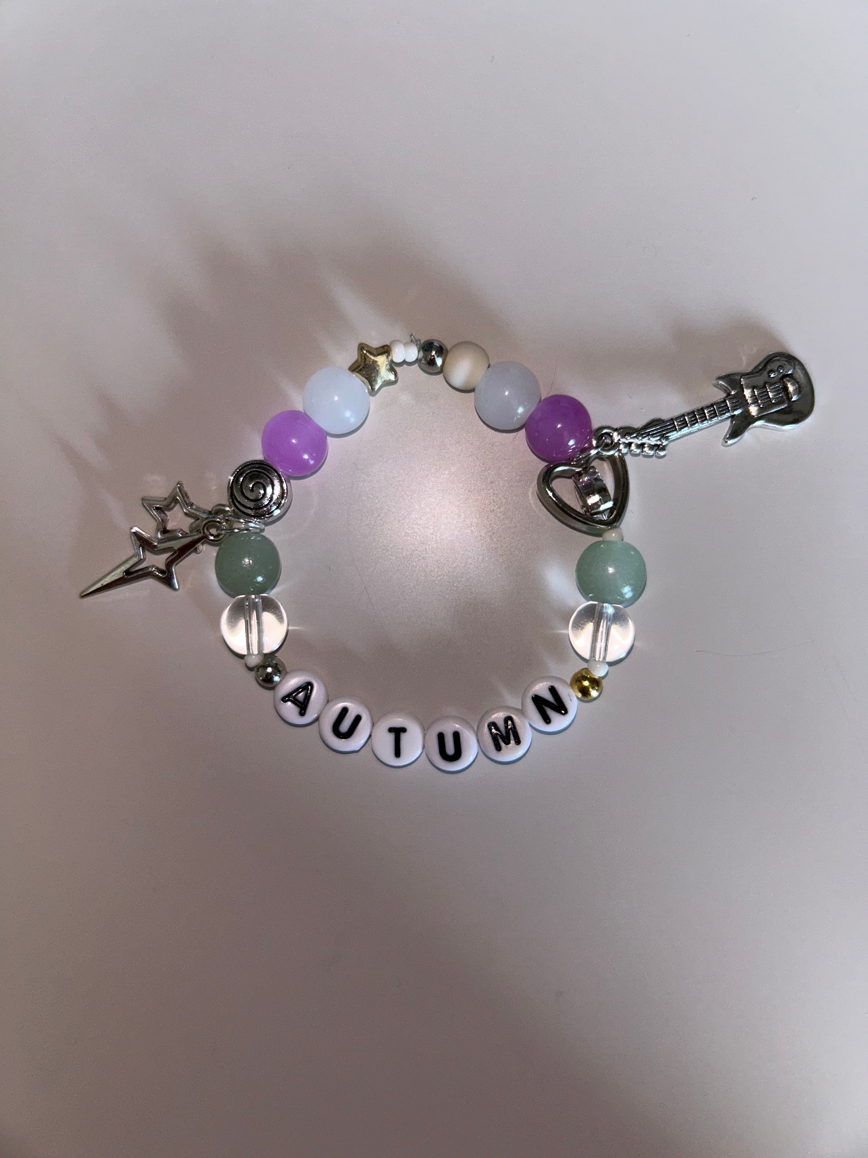 Autumn Lost Records Bloom and Rage inspired handmade bracelet