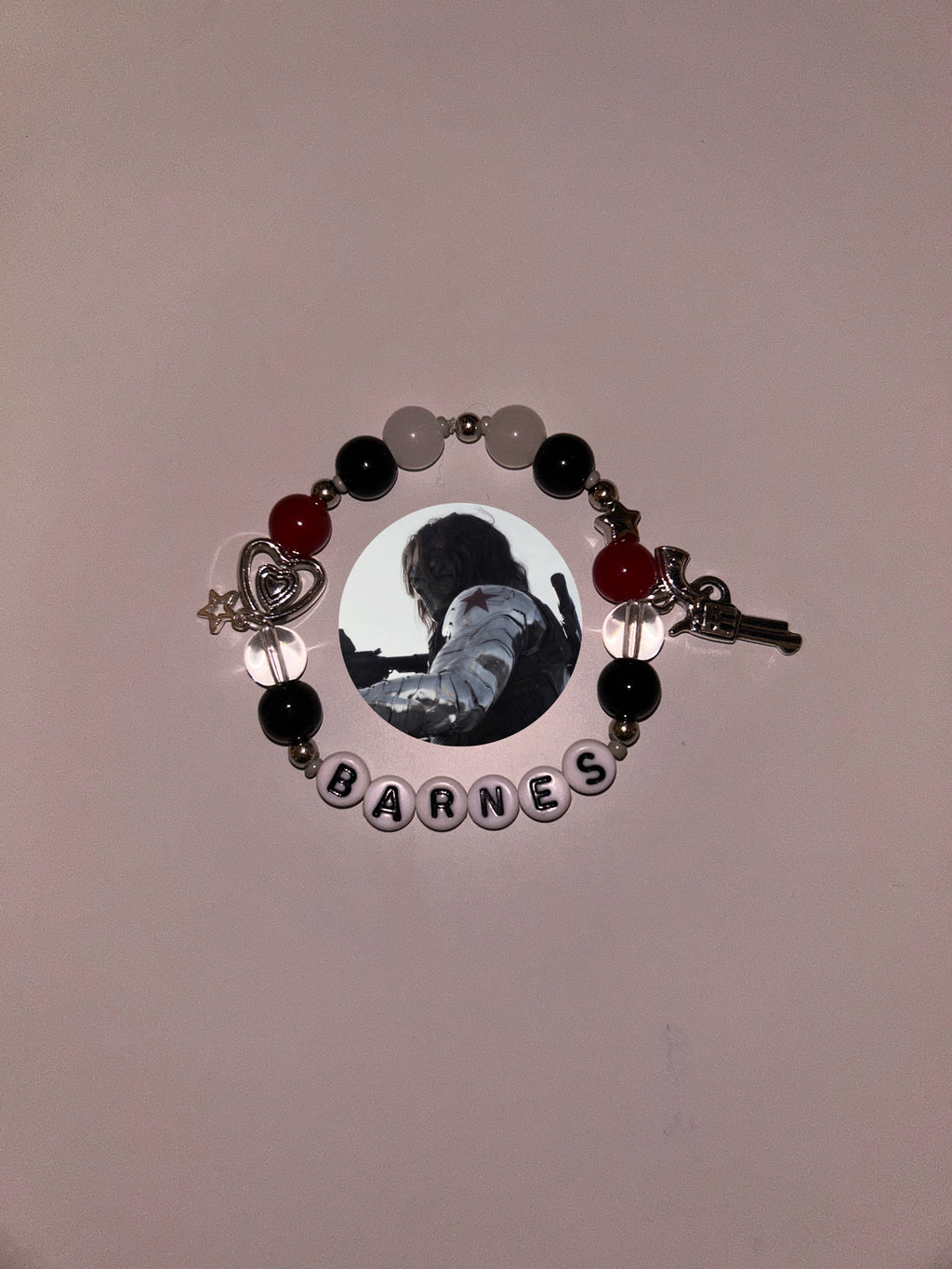 Bucky Barnes inspired handmade bracelet