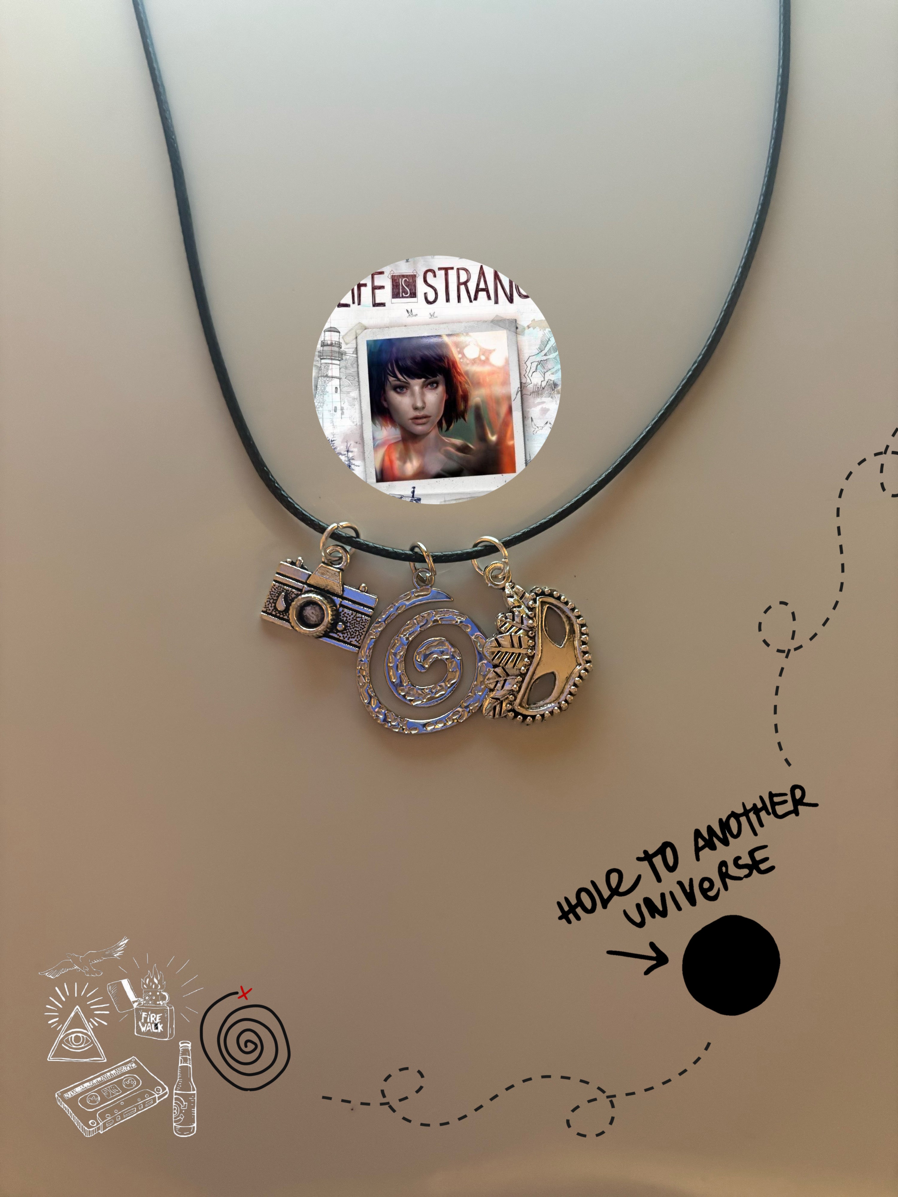 Life is Strange video game inspired handmade necklace