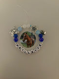Paillette video game character inspired handmade custom bracelet